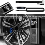 Mini Compressore d’Aria Portatile – Gonfiaggio Rapido e Digitale per Auto, Moto, Bici e Palloni