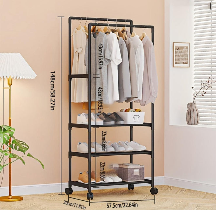 Appendiabiti con Ripiani Multilivello