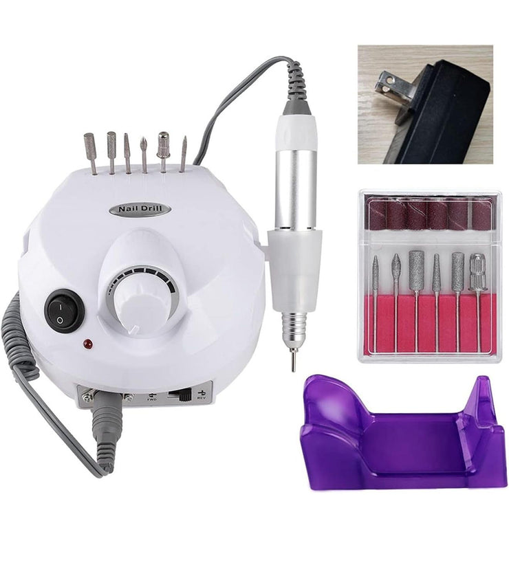 Fresa Professionale per Unghie con Pedale e Accessori