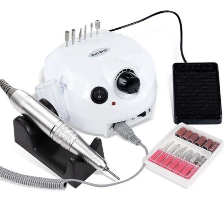 Fresa Professionale per Unghie con Pedale e Accessori