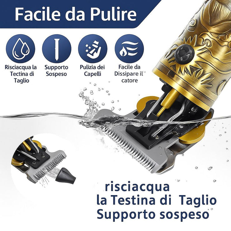 BarberLux rasoio elettrico con batteria a lunga durata